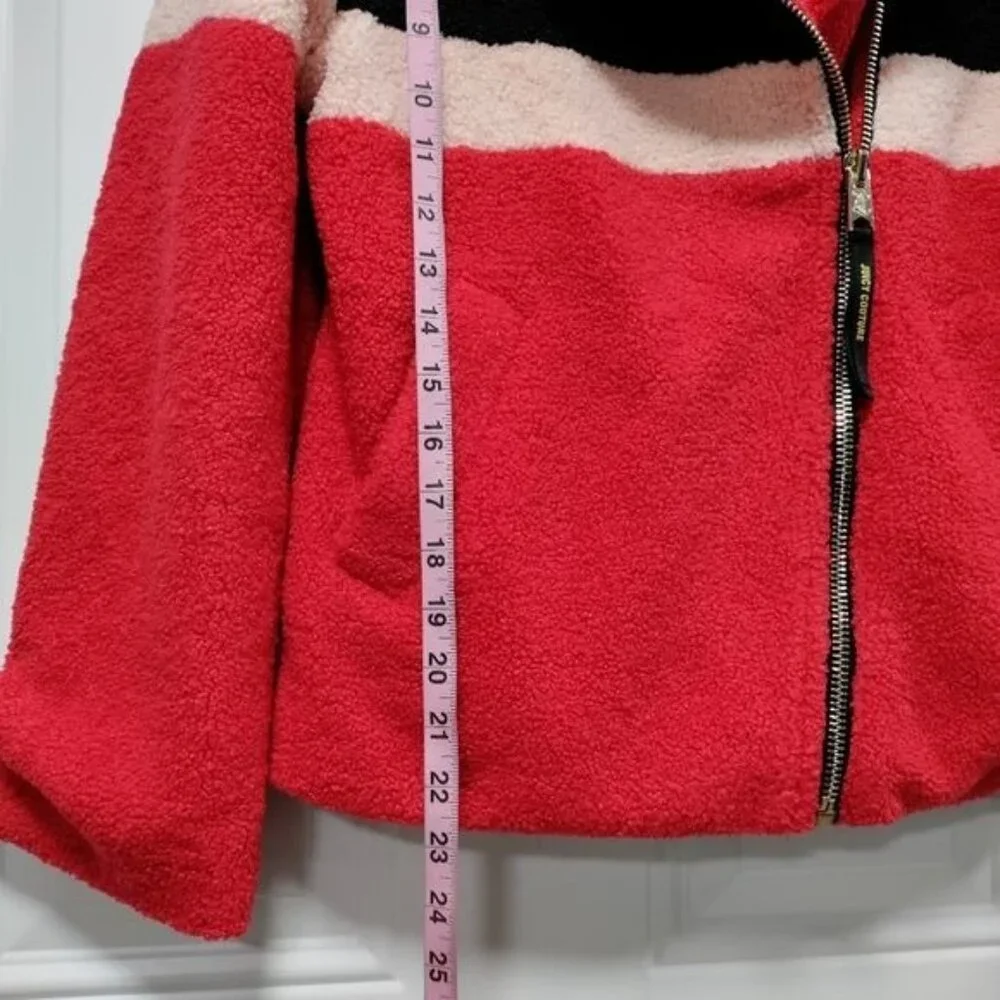 Juicy Couture Black Label Sherpa Teddy Bear Y2K Satin Lined Jacket Medium NWOT - Picture 16 of 16